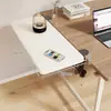Placa de extensión de escritorio, uso en oficina, no requiere taladro, panel de mesa extensible, soporte de brazo plegable, bandeja para teclado