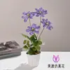 Bonsai de Flor de Begônia Artificial com 4 Cabeças para Sala de Estar, Estudo, Decoração de Mesa de Escritório, Flores Artificiais