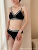 Conjunto de Sujetador Deportivo Transfronterizo Estilo Nuevo para Mujer Sexy con Soporte Push-up Levanta Glúteos Ropa Interior Levanta Busto Conjunto de Dos Piezas