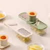 Cortador de Verduras Tres en Uno para Cocina Casera, Rallador de Jengibre y Ajo, Rebanador, Rallador, Picadora para Pasta de Jengibre y Pasta de Ajo