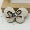 Tela de Dibujos Animados Inglés Manzana Oso Corazón Lazo Accesorios DIY Accesorios para Ropa Hechos a Mano