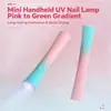 Lámpara UV Portátil para Uñas Artísticas, Secador de Uñas Pequeño Portátil Recargable, Lámpara de Fototerapia Mini en Forma de Cintura de Secado Rápido