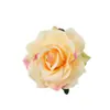 Cocar europeu e americano grampo de cabelo rosa clipe de casamento performance borda de seda cartão flor corsage decoração de flor feriado novo à beira-mar