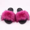 Pantuflas de imitación de pelo de mapache de Amazon para mujer, nuevas pantuflas mullidas, comercio exterior, pantuflas europeas y americanas, comercio exterior