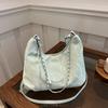 Bolsa Casual de Grande Capacidade para Mulheres 2024 Novo Trabalho de Verão Viajante Pão Macio Moda Estudante Ombro Bolsa Transversal