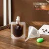 Wow Bolsas con Boquilla de Papel de Aluminio Personalizadas Empaque Bebidas de Medicina Herbal China Jugo de Ciruela Empaque Separado Bolsas de Café Bolsas Transparentes con Boquilla