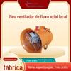 Ventilador axial local de mina, baixo ruído, longa vida útil, ventilador local rotativo de alta eficiência