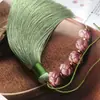 Acessórios para Joias DIY Fio Envolto em Seda Rayon Borla 15CM de Comprimento Borla de Franja para Pendurar no Carro