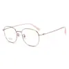 Armazón de titanio Bestfen F0828T retro artístico cuadrado-redondo para mujer, apto para lentes de prescripción