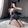 Lencería Mujer Sexy Tentación Libre Uniforme de Secretaria Cita en la Cama Bata Pijama Traje Uniforme 2121