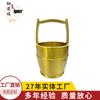 Cubo de latón de decoración dorada, cubo de latón para arroz, decoración de escritorio para hogar y oficina, venta al por mayor de fábrica