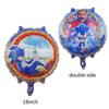 Globo de Papel de Aluminio de Sonic con Forma de Dibujo Animado Globo de Película de Aluminio Venta al por Mayor Globo para Decoración de Fiesta de Cumpleaños