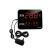 Medidor de Temperatura y Humedad para Taller de Fábrica Uso Industrial Pantalla Digital Termómetro con Alarma de Alta Temperatura con Sonda Higrómetro