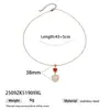 Taina Moda Transfronteriza Estilo Nuevo Fresco y Dulce Fruta Limón Flor Hoja Colgante Cadena Collar Ajustable para Mujer