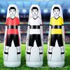Boneco Inflável de Futebol Parede Treinamento Maniquim Obstáculo Treinamento de Futebol Equipamento Auxiliar Equipamento Parede Maniquim para Cobrança de Falta