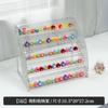 Armazenamento de grãos fofos Caixa Transparente Empilhado Feliz Ganancioso Caixa de Exibição de Bebê Bubble Mart Pequenos Enfeites Rack de Armazenamento Rack Multicamadas