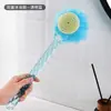 Ventas Directas de Fábrica Patrón de Diamante Cepillo de Baño de Doble Cara Raspador Masajeador Mango Largo Cerdas Suaves Cepillo de Ducha Raspador de Espalda Exfoliación de Autoservicio