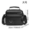 Bolsa Transversal de Couro Masculina, Horizontal, Grande Capacidade, de Mão para Negócios, Viagem, Casual, Bolsa Portátil para Passeio Masculino