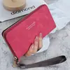 Carteira de Mão Feminina Longa 2023 Novo Estilo Coreano Bolsa de Mão Multifuncional Porta-Cartões Bolsa para Celular Porta-Moedas Carteira Feminina