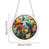 Apanhador de Sol Redondo Colorido Transfronteiriço da Amazon para Pendurar na Janela do Pátio Cores da Primavera Margarida Quebra-cabeça Acrílico
