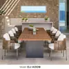 Sofá Externo Mesa e Cadeira Personalizadas Combinação de Aço Inoxidável Caixa de Flores Suporte de Flores Removível Combinação de Caixa de Flores de Ferro Fabricante Personalizado
