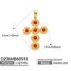 Collar con Cadena para Clavícula Cruz de Acero Inoxidable Chapado en Oro, Corazón de Amor Retro Europeo Micro-Pavimentado con Circonita, Accesorios de Lujo Ligero y Acabado de Alta Gama