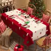Mantel de Navidad, Impermeable, Resistente al Aceite, No Requiere Lavado, Mantel Antiescaldado, Mantel de Mesa de Centro con Atmósfera de Alta Gama, Mantel Temático Festivo