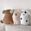 Almofada de Pelúcia Fofa em Formato de Cachorro para Sofá, Almofada Decorativa Criativa para Sala de Estar, Janela de Canto e Tatami