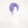 [Tongchuan] Carnaval Nuevo Mundo Jiuye Cos Peluca Rey Jiuye Pelo Corto Morado Juego Cosplay Peluca