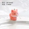 Colgante Lindo de Zorro y Oso Llavero DIY Cadena de Teléfono Encanto para Bolso Accesorio Material de Resina