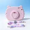 Funda Protectora para Tableta iPad10 iPadPro11 Silicona Air5 Linda 9.7 Flor Gato mini67 Antigolpes 10.2