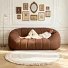 Sofá de Tela de Calabaza de Lujo Ligero, Minimalista Creativo para Oficina Salón de Belleza Famoso en Internet Sofá de Ocio Comprimido al Vacío