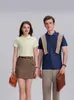 Camiseta de Lapela 2025 Novo Verão Negócios Casual Top Cor Pura Manga Curta Camisa Polo Masculina Comércio Exterior Transfronteiriço
