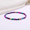 Joyería Transfronteriza Europea y Americana de Verano Todo-partido Color Cuentas de Arroz Pulsera de Tobillo Simple Creativa Multiusos Moda de Playa Decoración de Pie