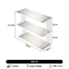 Soporte de Escritorio para Tazas de Acero Inoxidable Estante de Almacenamiento para Tazas de Café Sala de Estar Dormitorio Multicapa Estilo Retro Estante para Cosméticos Perfume