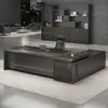 Mesa Executiva de Negócios de Luxo Leve, Mesa de CEO Gerente, Mesa de Escritório para Uma Pessoa, Mesa de Computador de Negócios para Uma Pessoa