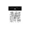Pacote de Adesivos de Flores para Plantas Valor Alto PET Impermeável Transparente Decoração de Paisagismo Autoadesivo Material para Decoração de Cartão de Diário Adesivos