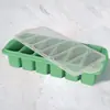 Venta Caliente Transfronteriza Cubitera de Hielo de Silicona Reforzada con Alambre para Cubos de Sopa Caja de Hielo Congelado para Caldo Caja de Almacenamiento para Porcionar Conservación Fresca