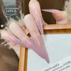4.0 Uñas Postizas Delgadas para Perro con Punta Larga Degradado Ojo de Gato 30 Piezas Tamaños Surtidos Arte para Uñas Ojo de Gato Puntas de Uña Portátiles