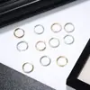 Pendientes de Aro Populares Europeos y Americanos de Moda Transfronterizos, Clips para Orejas de Joyería de Alambre Redondo, Accesorios de Pendientes Simples