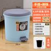 Lixeira Doméstica de Plástico com Pedal e Tampa, Simples para Cozinha Anti-Odor Grande Capacidade Balde de Armazenamento para Quarto Banheiro