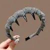 Diadema Ondulada de Lunares Versátil Estilo Coreano con Dientes para Mujer, Suave Accesorio para el Cabello para Frente Alta, Diadema de Uso Diario para Lavarse la Cara
