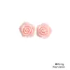 23mm Flor Rosa de Resina com Glitter Pequenos Acessórios Artesanal DIY Cola Creme Grampo de Cabelo Fivela de Sapato Ímã de Geladeira Material Patch