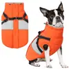 Ropa para perro para invierno, ropa de algodón cálida para perro con accesorio para correa, chaleco chaqueta de algodón para otoño e invierno, adecuada para Teddy, Corgi, Schnauzer
