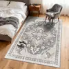 Tapete para Área de Recepção Estilo Marroquino Vintage Amazon Transfronteiriço, Resistente a Manchas e Fácil de Cuidar, Decoração de Sala de Estar, Tapete Absorvente de Água para Mesa de Café