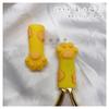 Tijeras para cutícula de manicura Cubierta protectora Pinzas de garra de gato Acero Empujador Molde de silicona anticaídas Herramientas de suministros para salón de uñas profesional