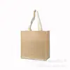 Bolsa de Lino en Stock Lino Sin Estampar Bolso Retro de Yute Buena Calidad Imitación Lino Bolsa de Compras Algodón y Lino Bolsa de Yute Al por Mayor