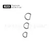 Piercing de Nariz Letra D Sem Costura de Titânio em Forma de D G23 Liga de Titânio Piercing de Lábio Stud de Osso da Orelha Joia para Piercing de Cartilagem Minimalista