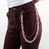 Amazon Transfronterizo Nuevos Productos Accesorios Estilo Hong Kong Personalizado Moderno Alfiler de Papel Cadena para Cintura ins Cadena para Pantalones Cinturón Hip-hop Europeo y Americano