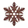 Decoraciones Navideñas 10cm Copos de Nieve, Copos de Nieve con Polvo de Plástico, Colgantes de Copo de Nieve Huecos para Decoración de Árbol de Navidad